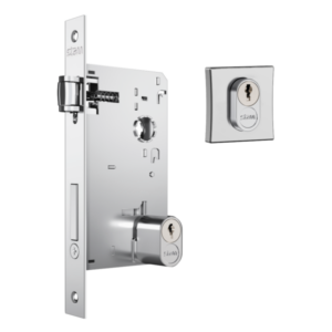 Fechadura Trinco Rolete Classic 1601 Roseta Quadrada Cromado