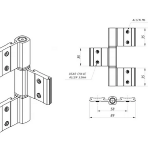 Dobradiça Linha Gold - Imagem 3